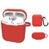 Silicone Protective Coque For Airpods Red Silicone Protective Coque For Airpods Red