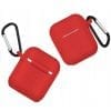 Silicone Protective Coque For Airpods Red Silicone Protective Coque For Airpods Red