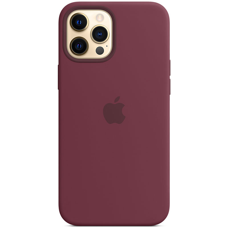 iphone 12 silicone case plum